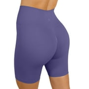 MAXXIM Womens High Waisted Seamless Biker Shorts Butt Lifting